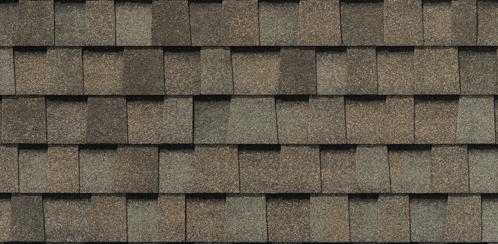 BP Mystique 42 shingles in Weathered Rock, colour swatch