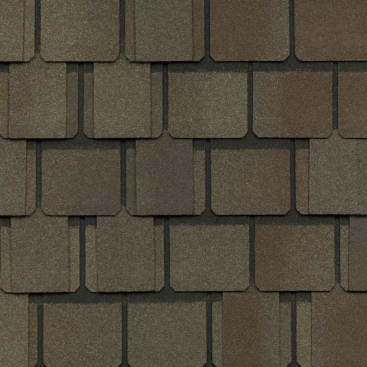 CertainTeed Belmont shingles in Weathered Wood, colour swatch