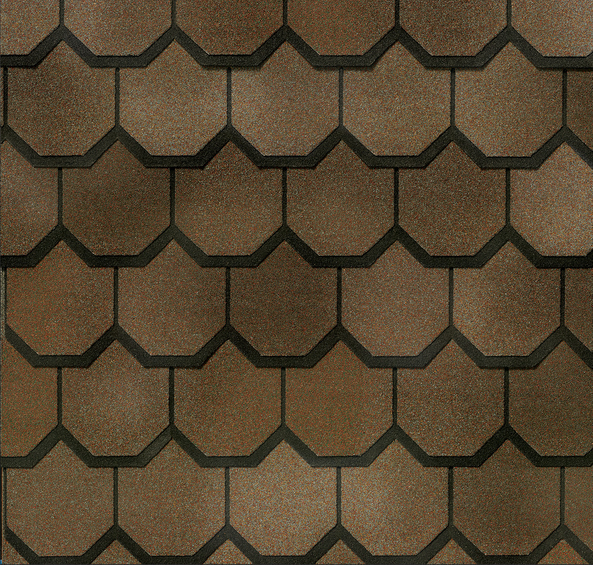 CertainTeed Carriage House shingles in Chestnut, colour swatch