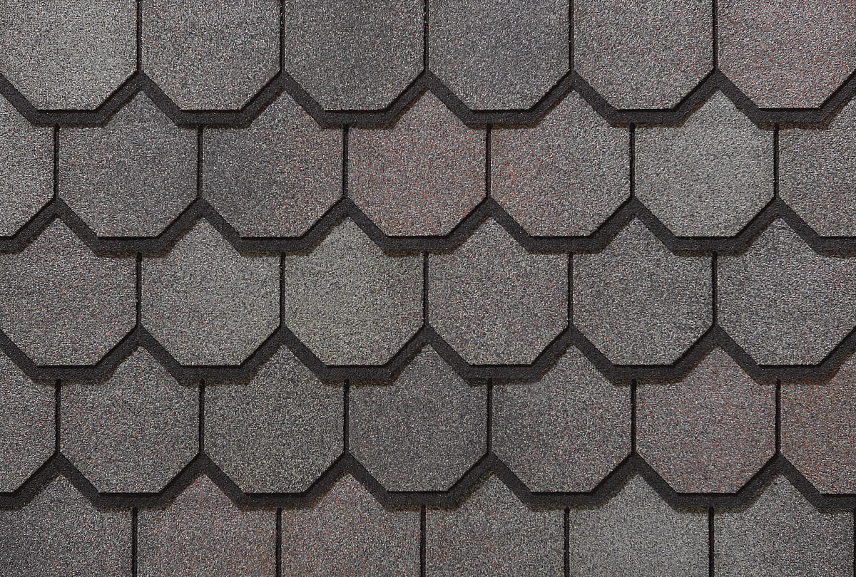 CertainTeed Carriage House shingles in Colonial Slate, colour swatch