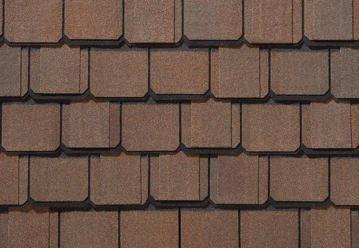 CertainTeed Grand Manor shingles in Brownstone, colour swatch