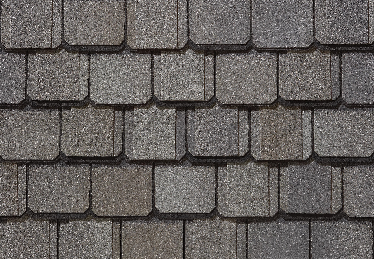CertainTeed Grand Manor shingles in Stonegate Grey, colour swatch