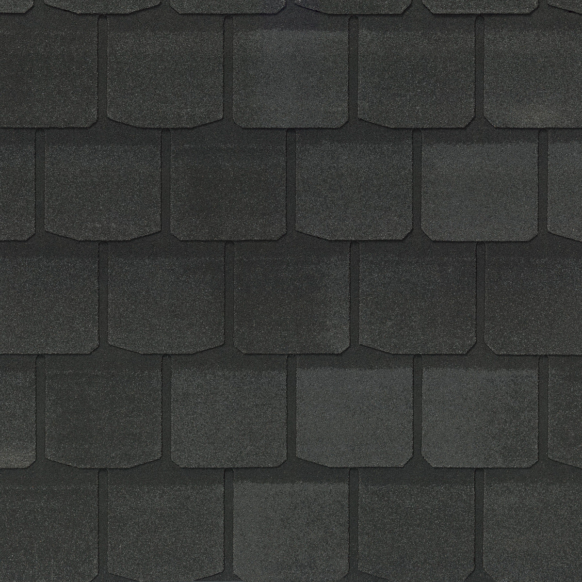CertainTeed Highland Slate shingles in Black Granite, colour swatch