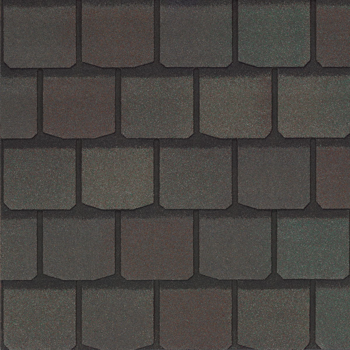 CertainTeed Highland Slate shingles in Fieldstone, colour swatch