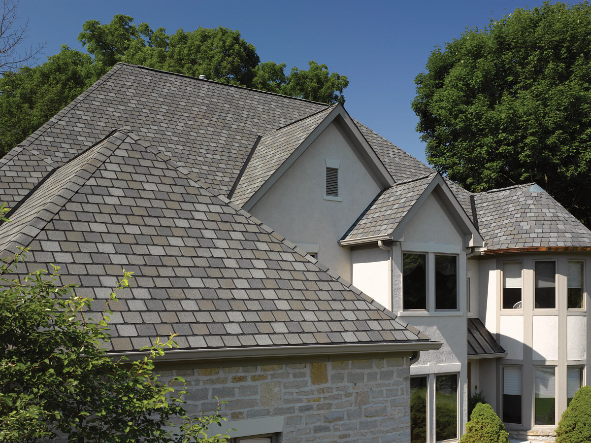 CertainTeed Highland Slate shingles on a residential roof