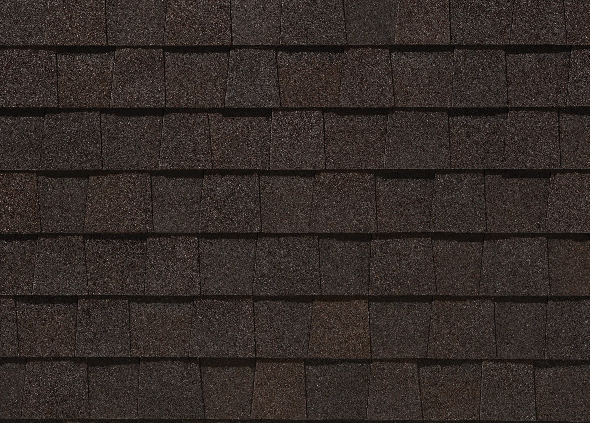 CertainTeed Landmark shingles in Black Walnut, colour swatch