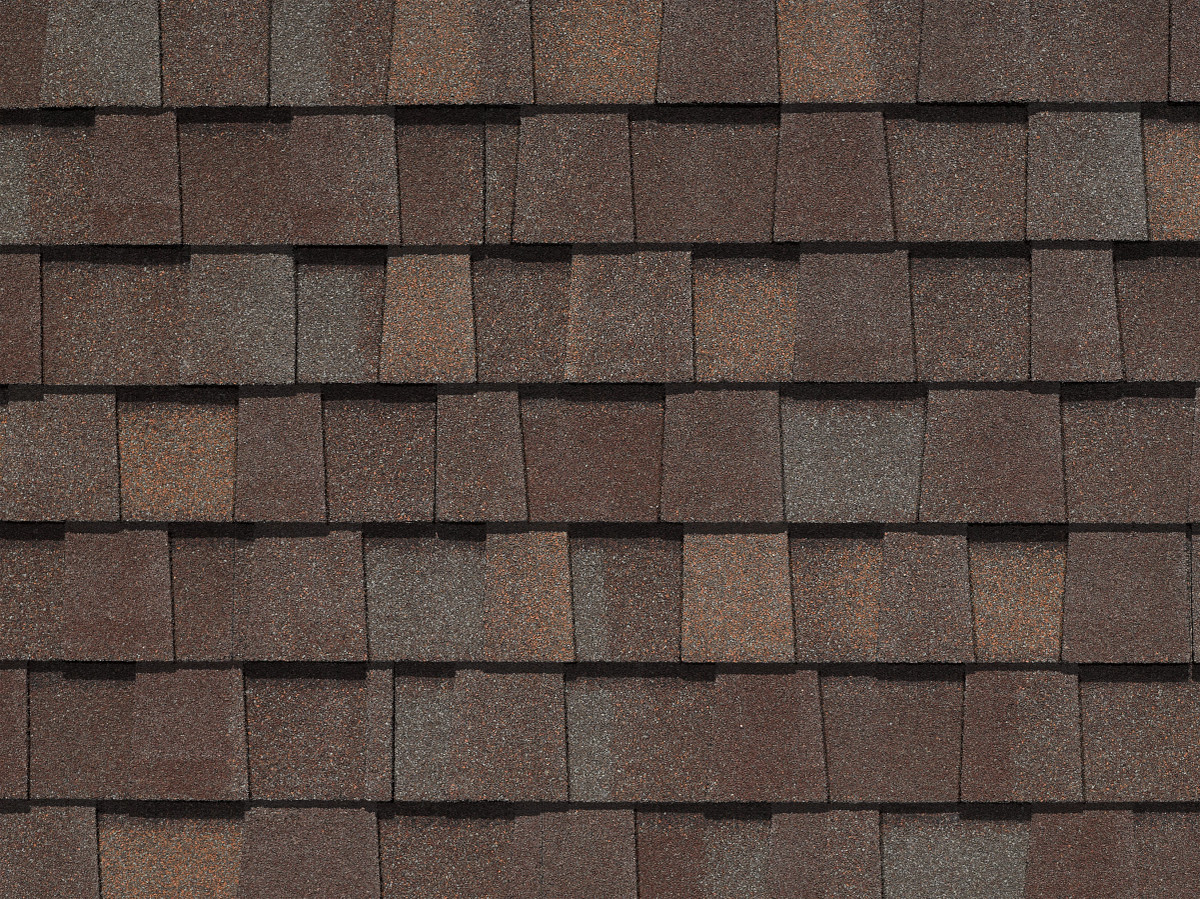 CertainTeed Landmark PRO shingles in Max Def Prairie Wood, colour swatch