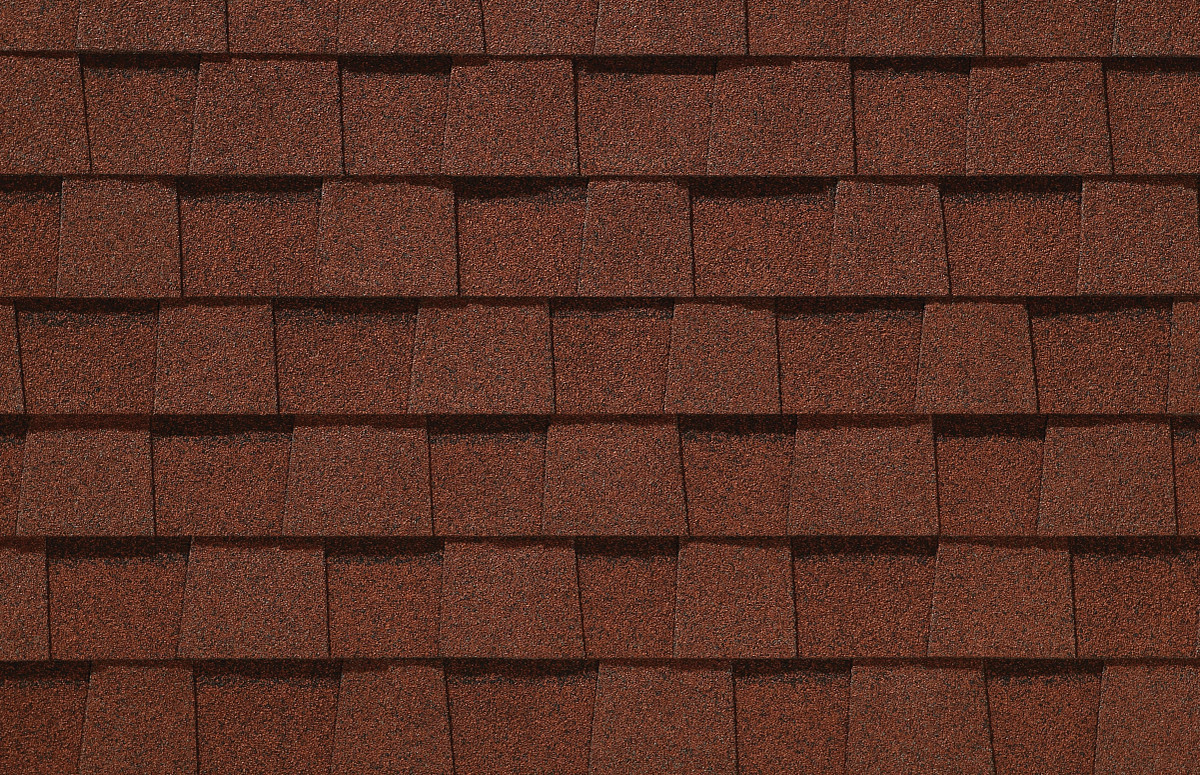 CertainTeed Landmark PRO shingles in Max Def Red Oak, colour swatch