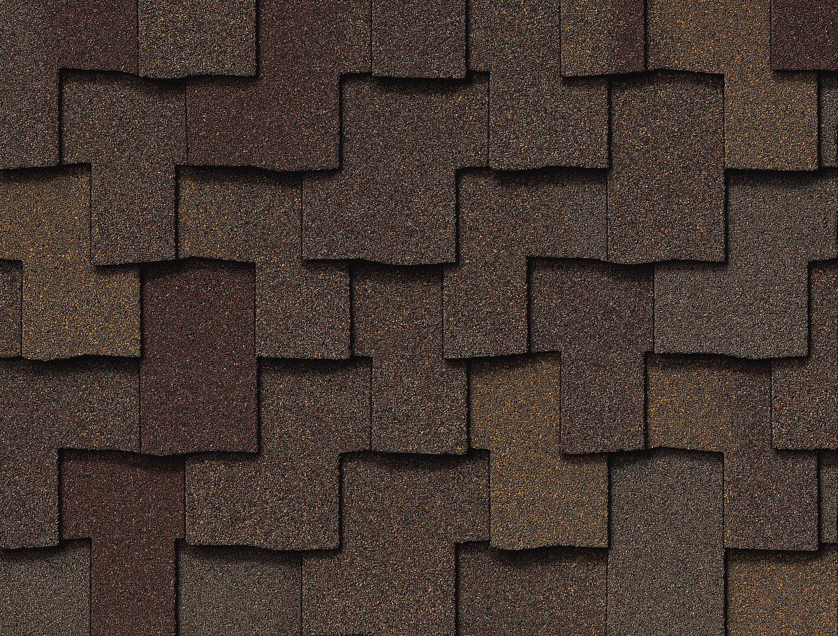 CertainTeed Presidential Shake shingles in Autumn Blend, colour swatch