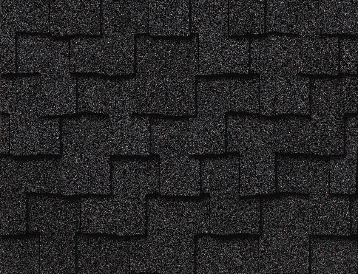 CertainTeed Presidential Shake shingles in Charcoal Black, colour swatch