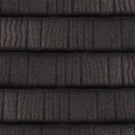 DECRA Shake stone-coated steel roofing in Weathered Timber, colour sample