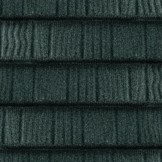 DECRA Shake stone-coated steel roofing in Woodland Green, colour sample