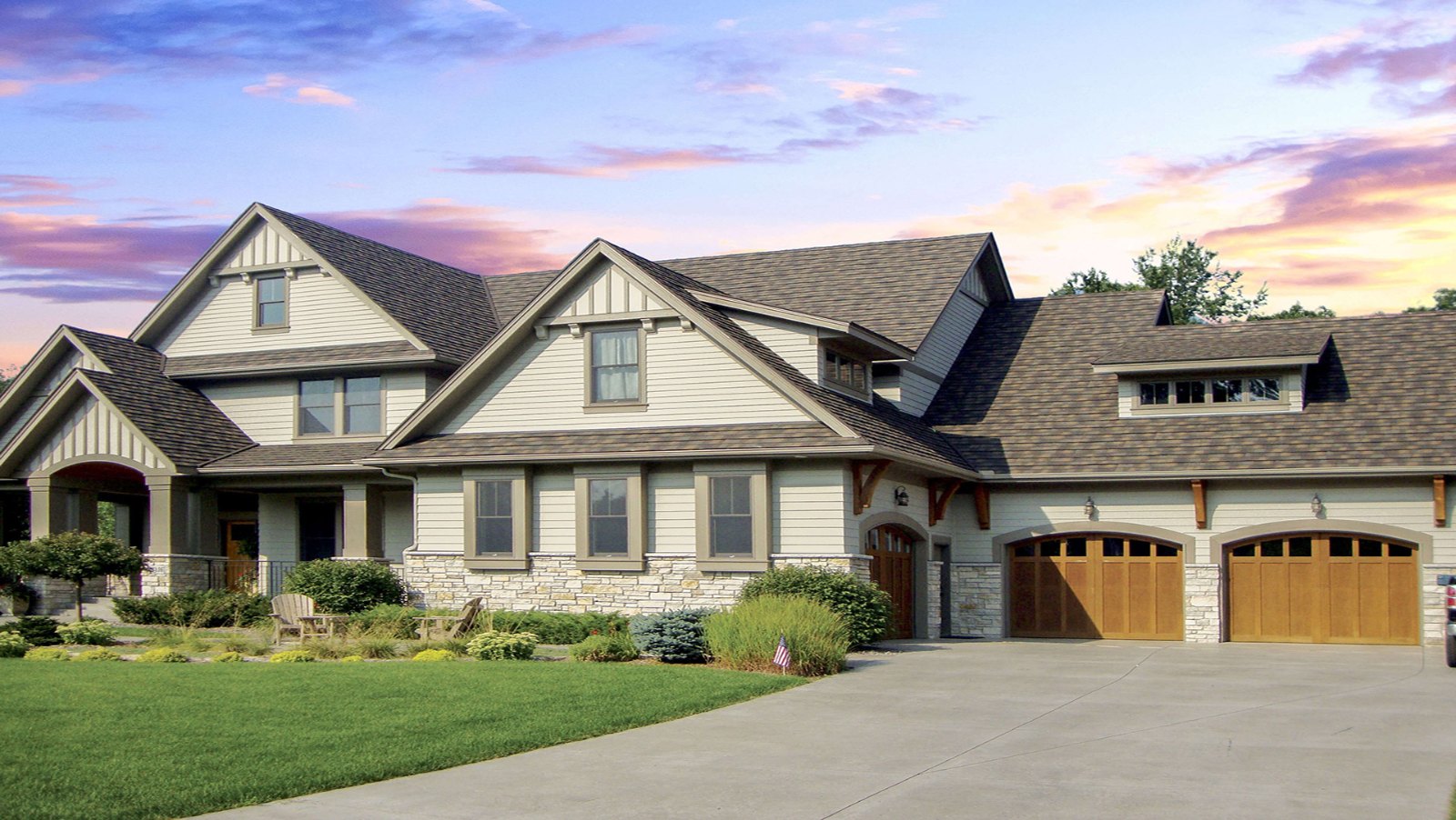 DECRA Shingle XD stone-coated steel roof in Old Hickory on a two-storey home