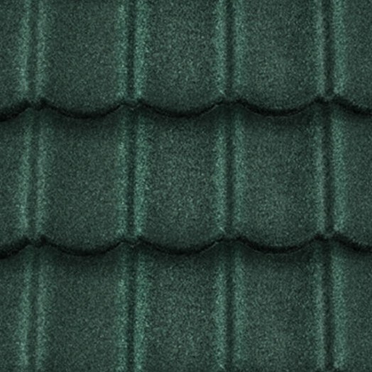 DECRA Tile stone-coated steel roofing in Woodland Green, colour sample