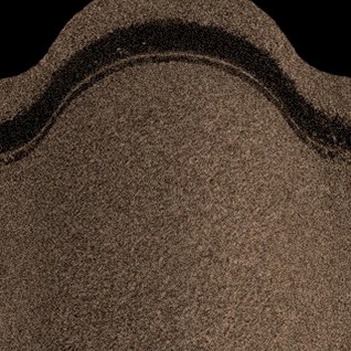 DECRA Villa Tile stone-coated steel roofing in Chestnut, colour sample