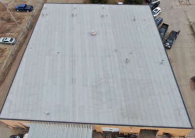 Flat roofing project by Iron Shield Roofing