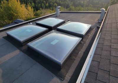 Flat roofing project by Iron Shield Roofing