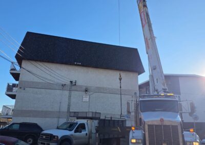 Flat roofing project by Iron Shield Roofing