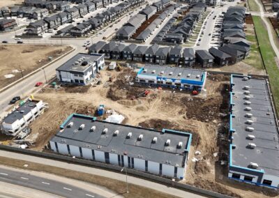 Flat roofing project by Iron Shield Roofing