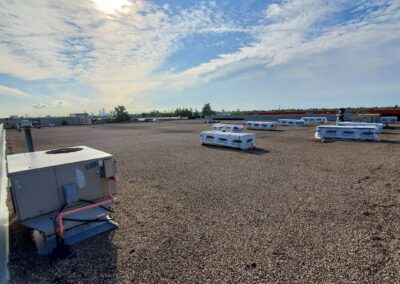 Flat roofing project by Iron Shield Roofing