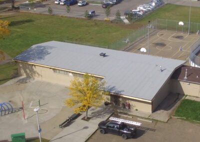 Flat roofing project by Iron Shield Roofing