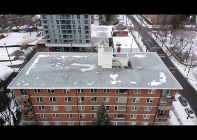 Flat roofing project by Iron Shield Roofing