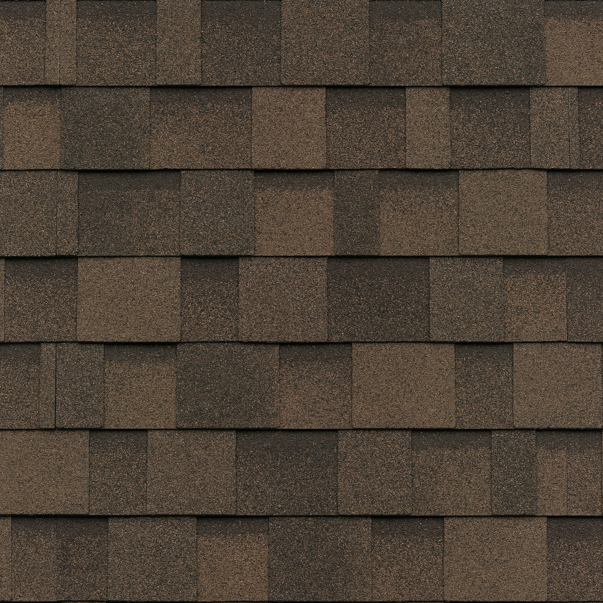 IKO Cambridge shingles in Dual Brown, colour swatch