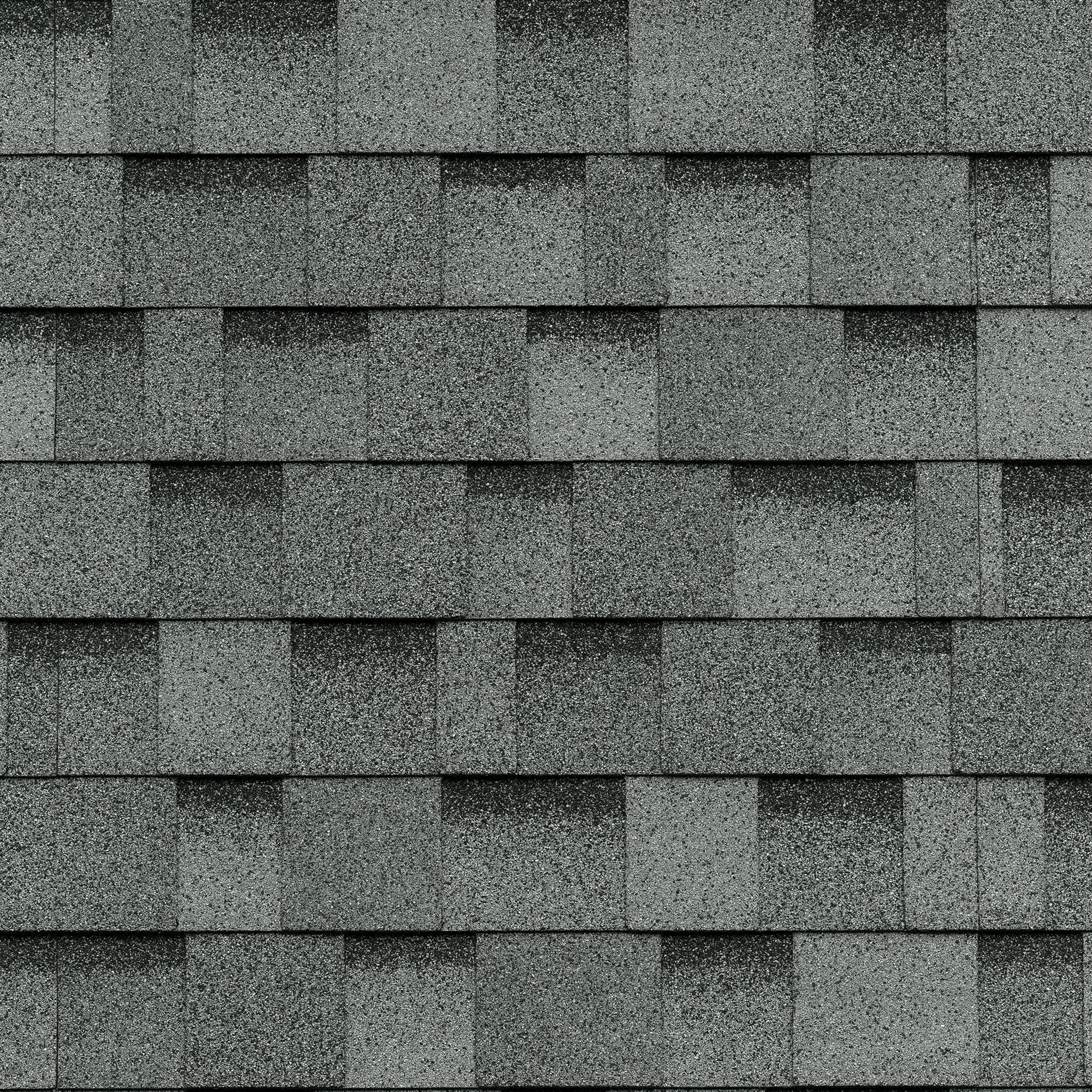 IKO Cambridge shingles in Dual Grey, colour swatch