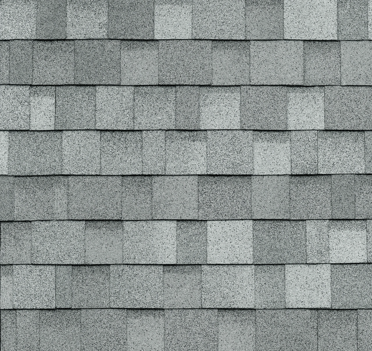 IKO Dynasty shingles in Frostone Grey, colour swatch