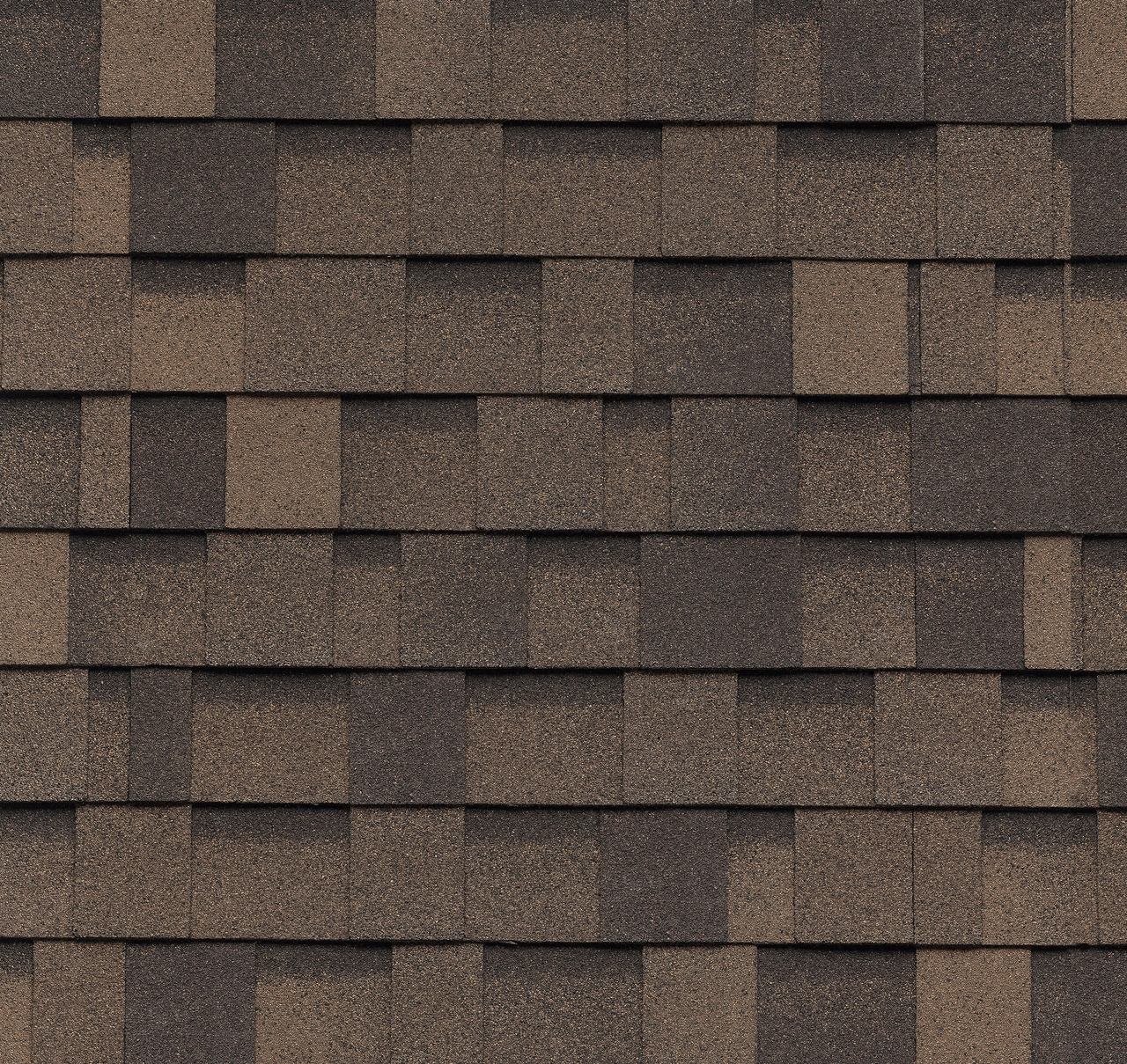 IKO Dynasty shingles in Shadow Brown, colour swatch