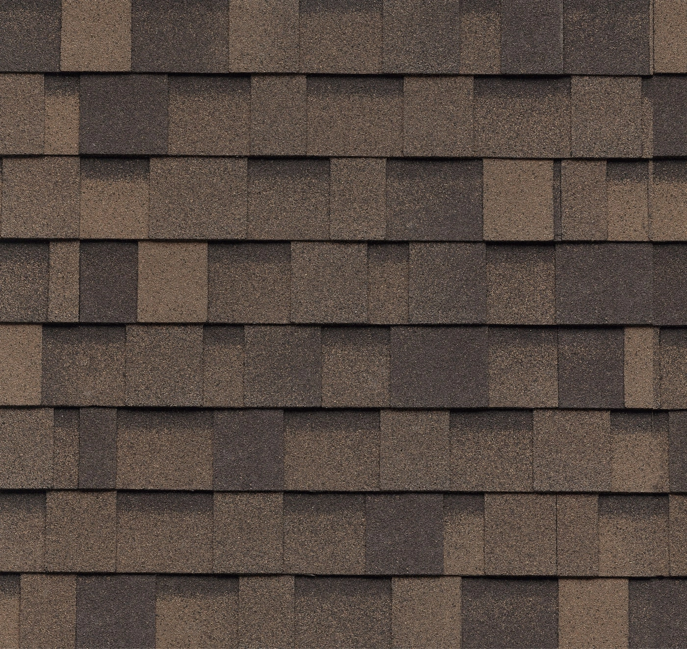 IKO Nordic shingles in Shadow Brown, colour swatch