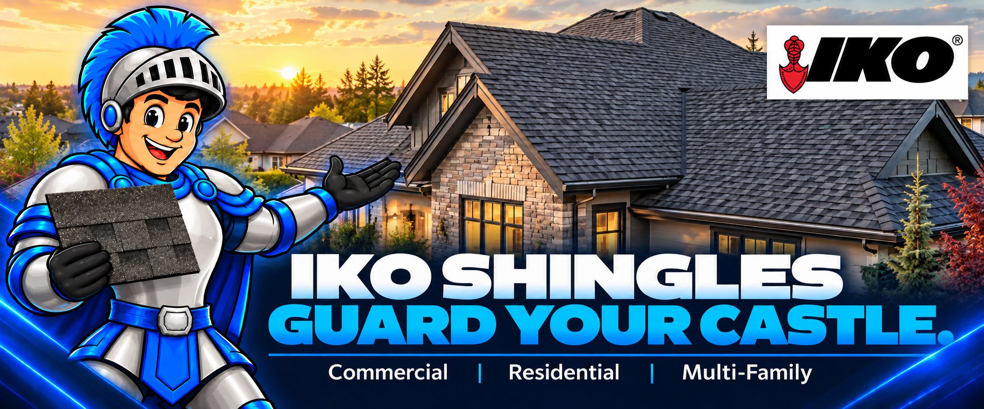 IKO shingles in Edmonton – Iron Shield Roofing. Guard your castle