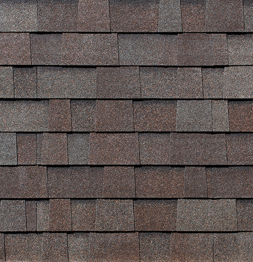 Malarkey Highlander, Vista and Legacy Scotchgard shingles in Heather, colour swatch