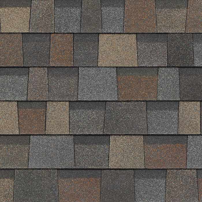 Owens Corning Duration FLEX shingles in Black Sable, colour swatch