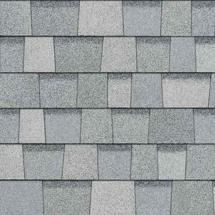 Owens Corning Duration STORM shingles in Antique Silver, colour swatch