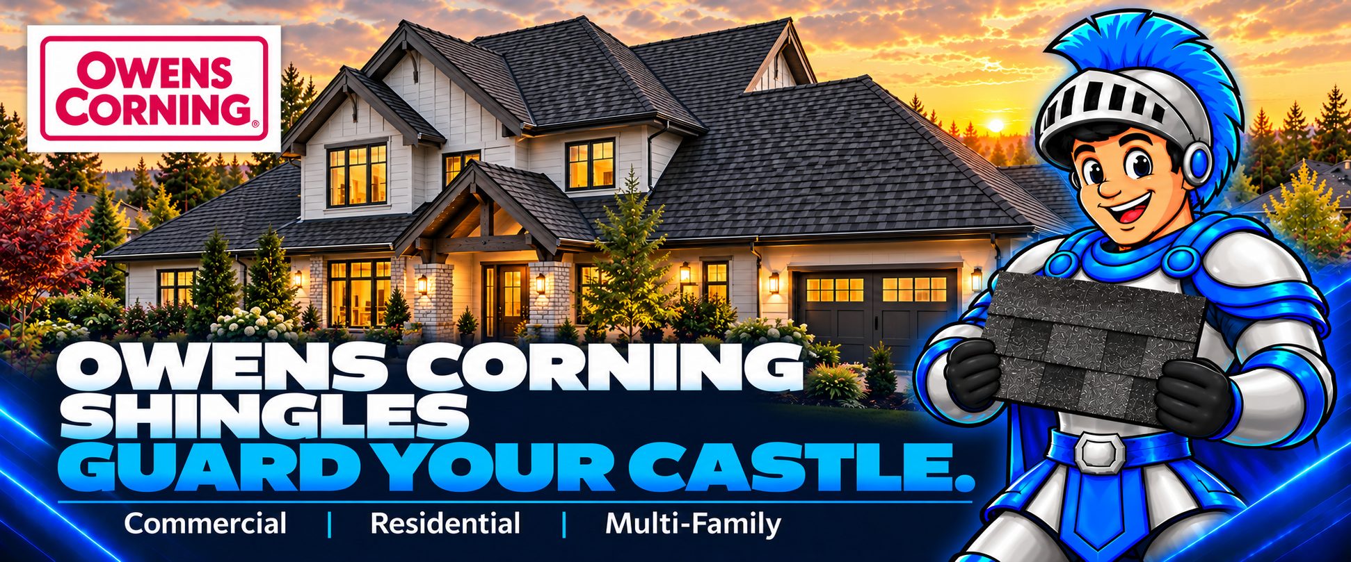 Owens Corning shingles in Edmonton – Iron Shield Roofing. Guard your castle