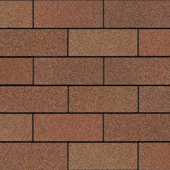 Owens Corning Supreme shingles in Autumn Brown, colour swatch