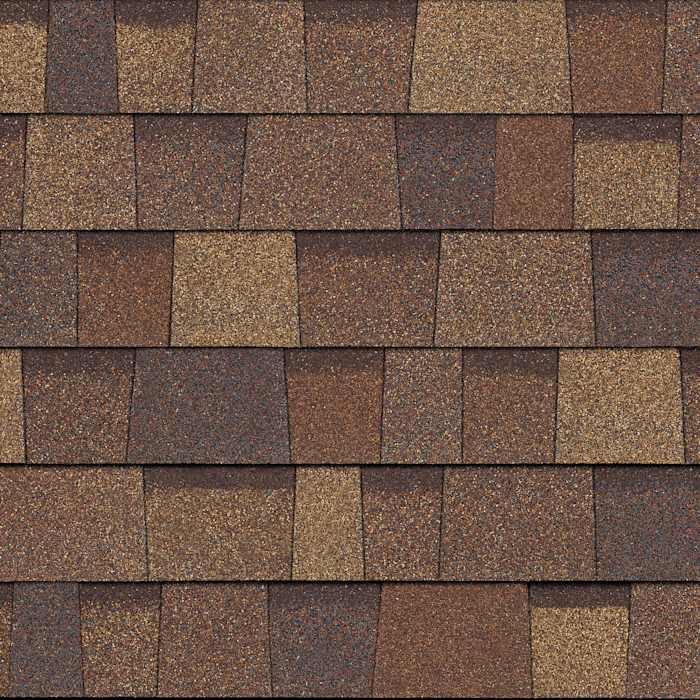 Owens Corning TruDefinition Duration shingles in Desert Rose, colour swatch