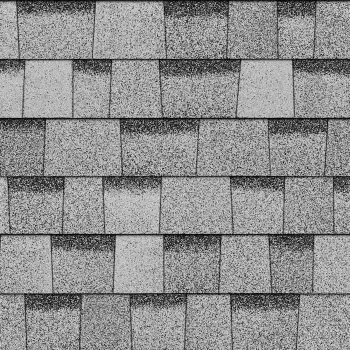 Owens Corning TruDefinition Duration shingles in Sierra Gray, colour swatch