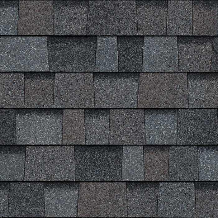 Owens Corning TruDefinition Duration shingles in Williamsburg Gray, colour swatch
