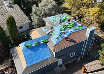Sloped roofing project by Iron Shield Roofing
