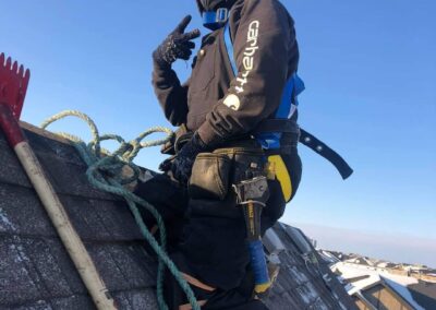 Sloped roofing project by Iron Shield Roofing
